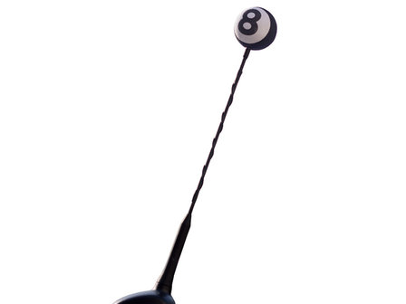 Antenne deco 8-Ball - Zwart/Wit