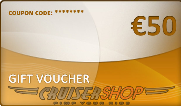 Cadeaubon Cruisershop 50 euro