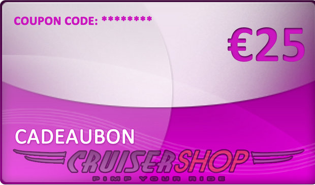 Cadeaubon Cruisershop 25 euro
