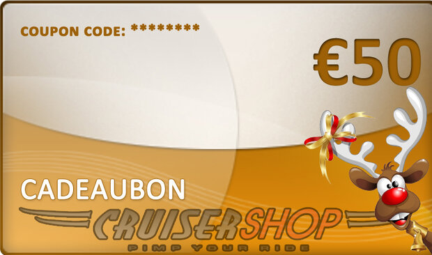Cadeaubon Cruisershop 50 euro